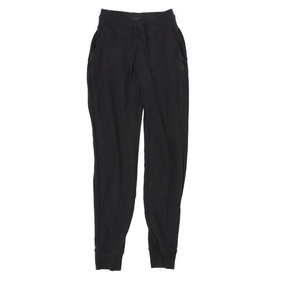 LULULEMON Warm Down High Rise Jogger 2 Soft Drawstring Sweatpants Black EUC B69 - Picture 1 of 5